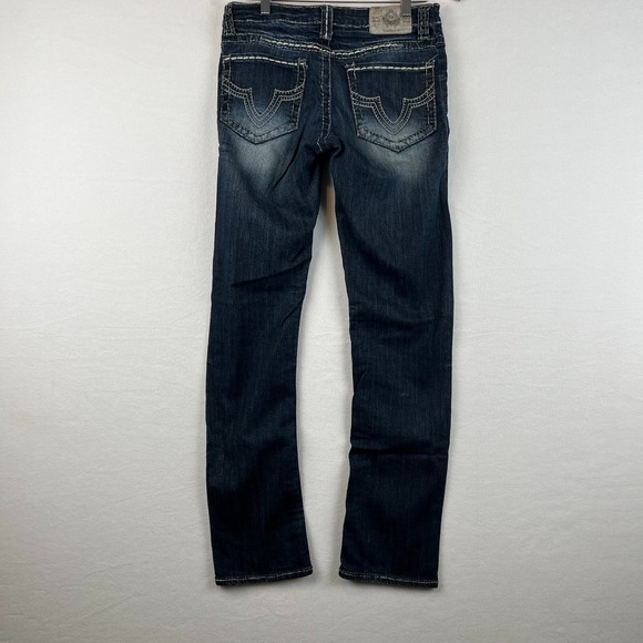 TradeMark H Embellished Jeans Womens‎ 7/8 29 Dark Wash Denim Straight - Picture 5 of 10